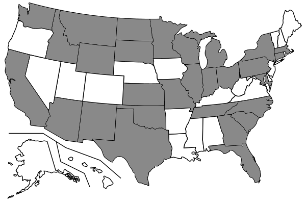 Map of States I've Visited